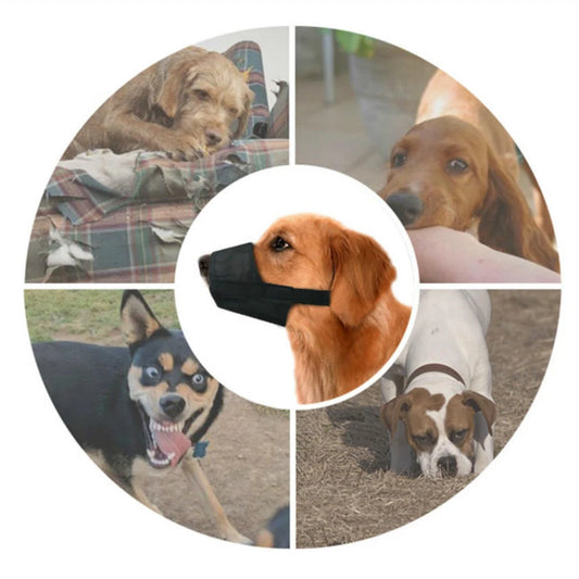 1-3pcs Adjustable Dog Muzzle Mouth Barrier for Pet Anti Barking Mesh Breathable Mouth Muzzles Nylon Straps Dog Accessories
