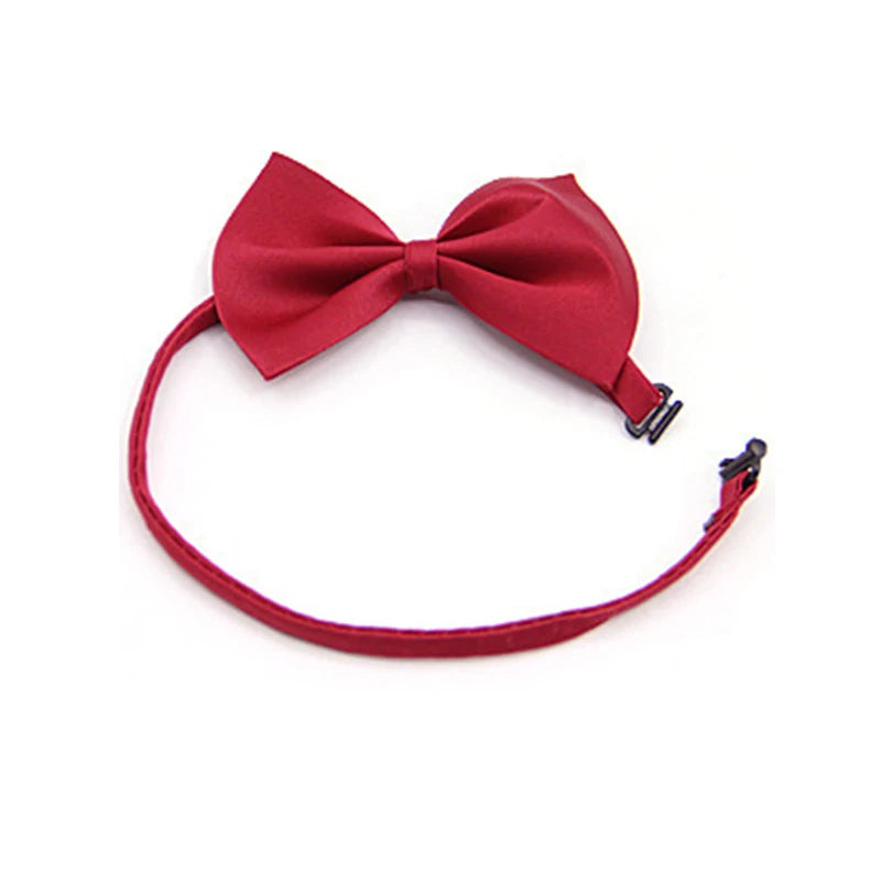 Pet Dog Cat Necklace Adjustable Neck Band Cute Bowknot Pet Care Accessories Dog Cat Striped Bow Necklace Pet Supplies