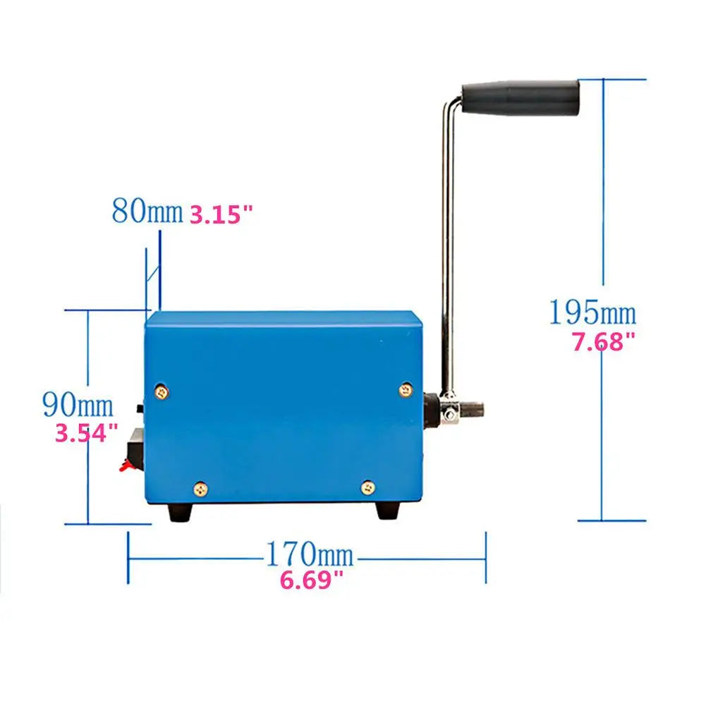 Outdoor Portable Manual Hand-cranked Generator USB Charge Electric Dynamo Power