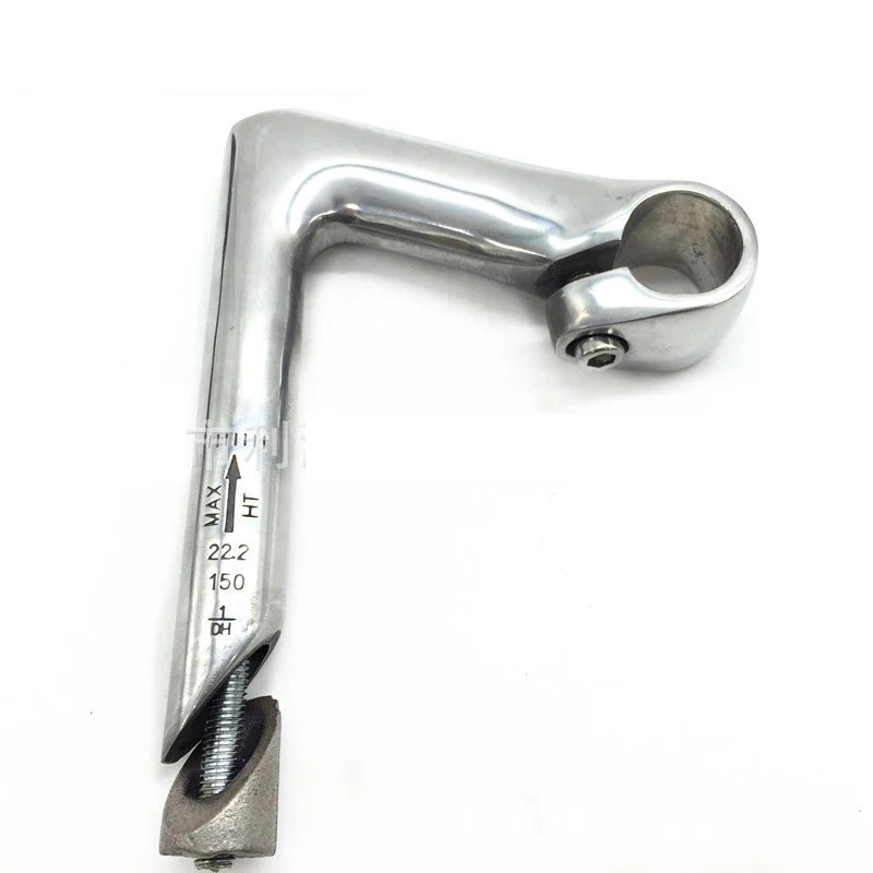 100x25.4x22.2x150mm Bicycle Handlebar Stem Aluminum Alloy Gooseneck Design Stem Fixed Gear Bike Bicycle Accessories