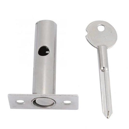 Iron Pipe Well Lock Hardware Pipe Tube Well Lock for Fireproof Door Escape Aisle Lock Stainless Stee Concealed door
