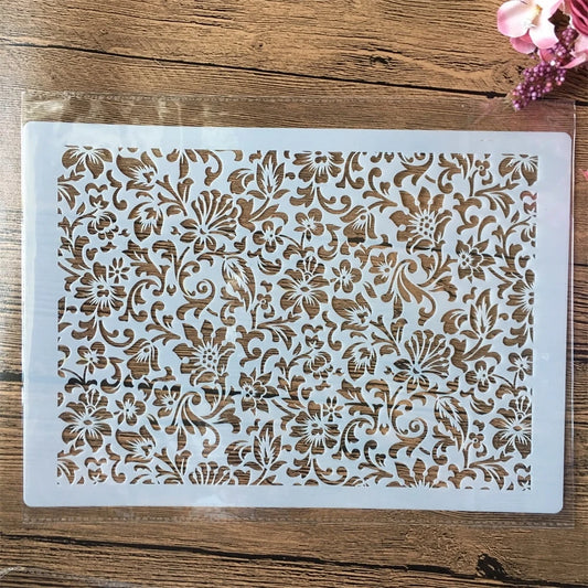 A4 29cm Vintage Coffee Cup Bean DIY Layering Stencils Wall Painting Scrapbook Coloring Embossing Album Decorative Template