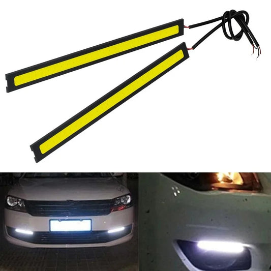 Universal 17cm car led light bar strip cob Daytime Running External Lights Auto Waterproof Car Styling DRL barra Led Lamp 12V