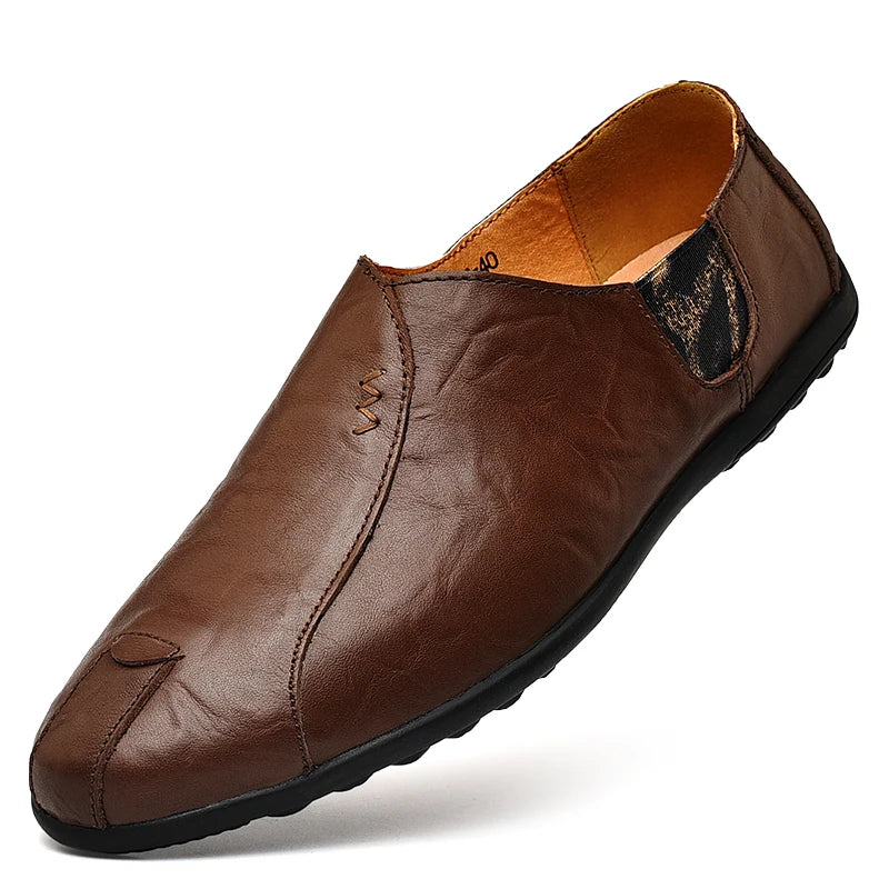 Men's Casual Shoes Sapato Masculino Dress Shoes Plus Size Genuine Leather Shoes Men Luxury Moccasins