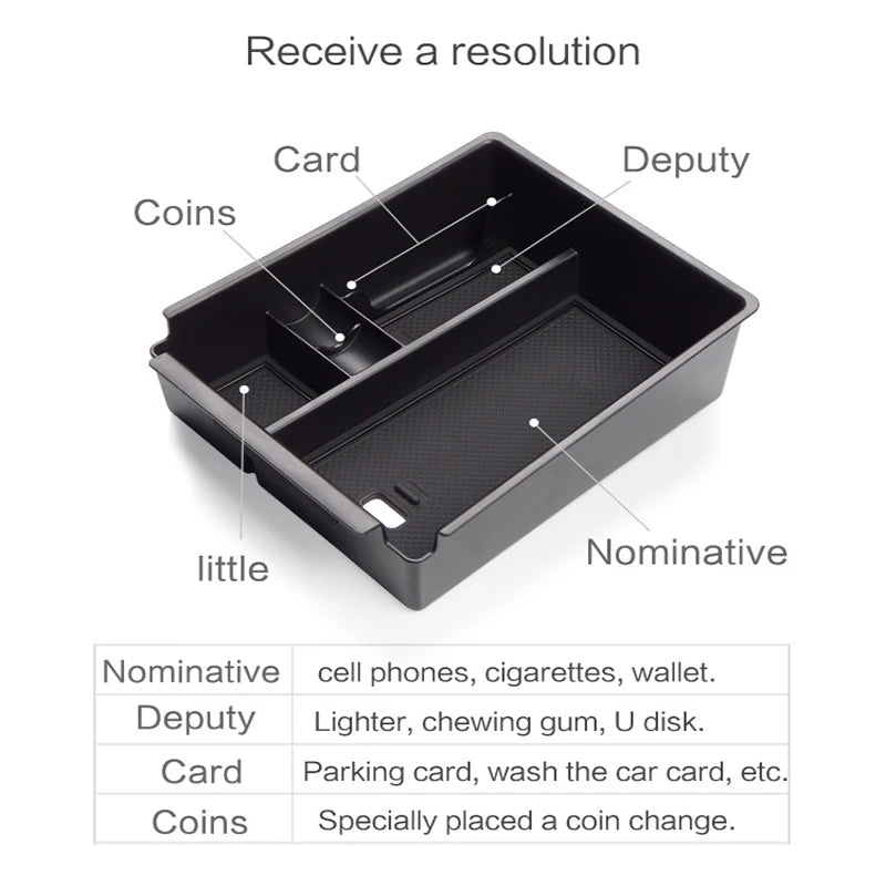 Car Center Console Btorage Box Armrest Box Storage Tray For Hyundai Tucson NX4 2021 2022 2023 2024 Auto Interior Accessories