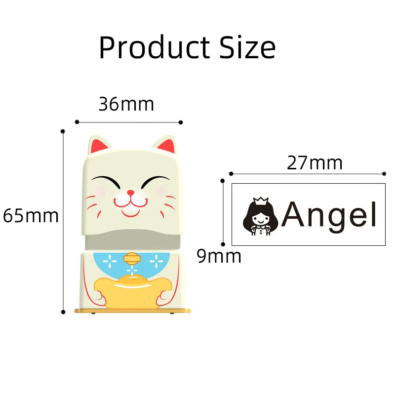 Customized Name Stamp Waterproof Toy Baby Student Clothes Chapter Wash not Faded Children's Seal Customized Stamp Gifts