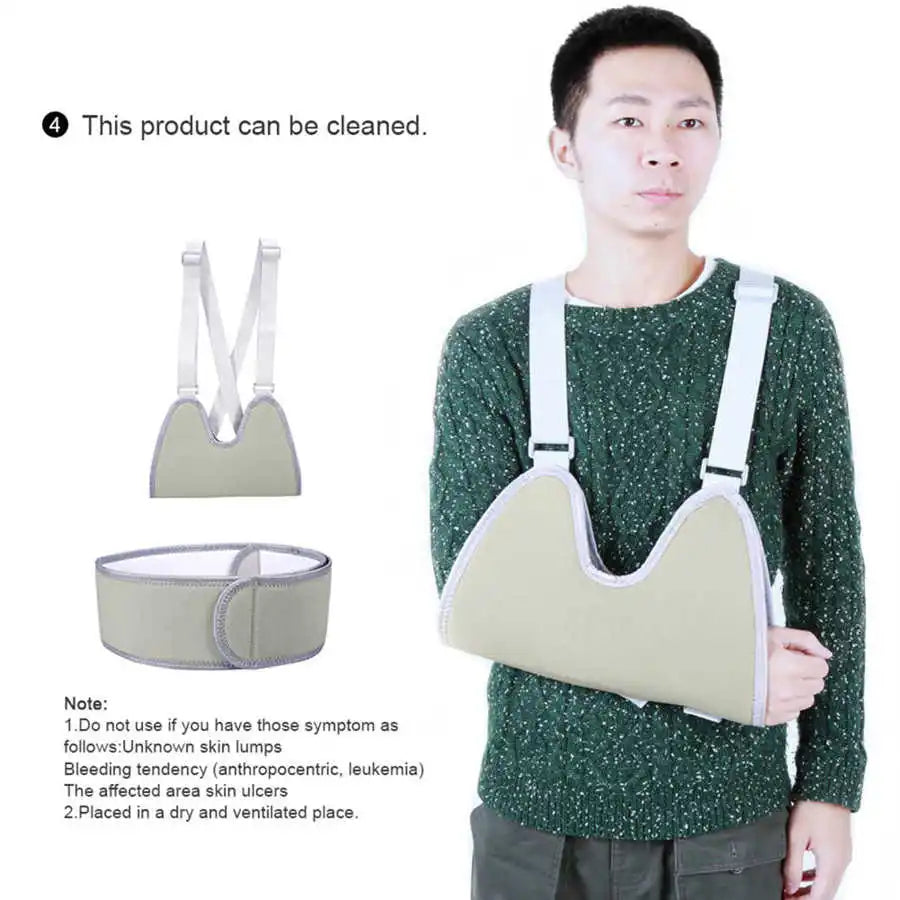 Arm Sling Support Adjustable Breathable Shoulder Strap Brace Immobilizer Wrist Elbow Forearm Fracture Recovery Brace