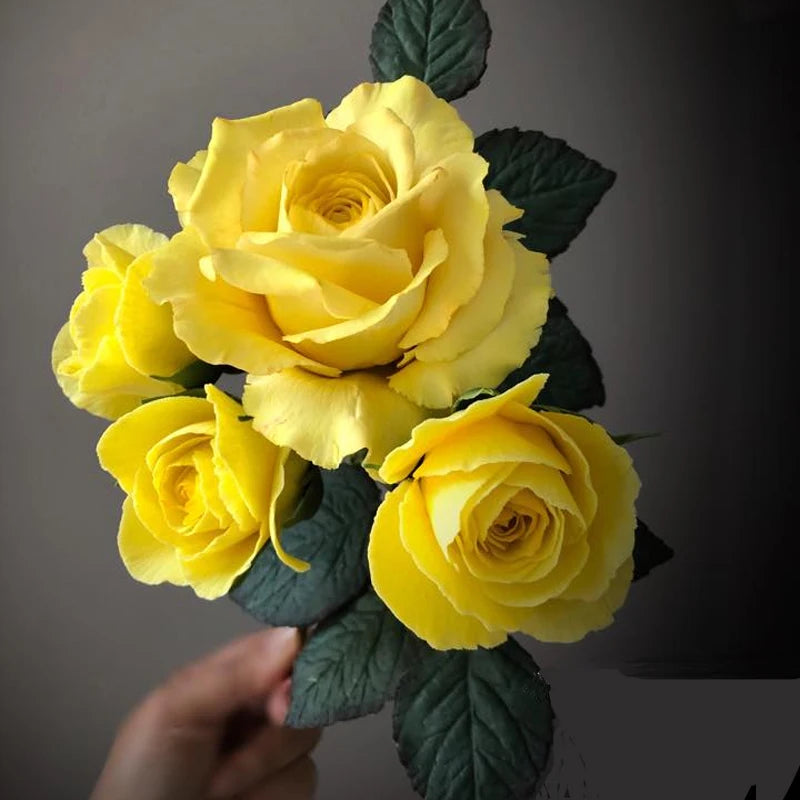 New Rose Veiner Silicone Mold Flower Cake Decorating Tools Sugar Gumpaste Chocolate ,Clay Water Paper Moulds M172