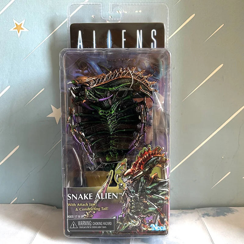 NECA Aliens Scorpion Figure 7inch 13th Lineup Aliens VS Predator Snake Alien Sgt PVC Action Figure Collectible Model Toy Gifts