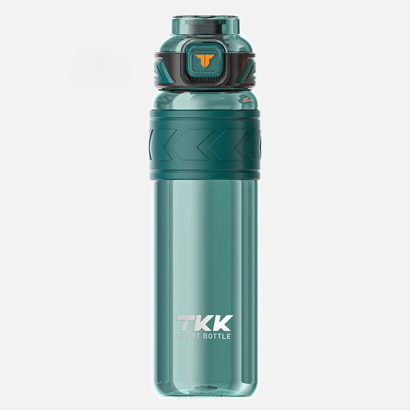 TKK 600/800/1000ml Sports Watter Bottle Tritan BPA free Straw Portable Leak-proof Plastic Drinkware Outdoor Fitness Kettle