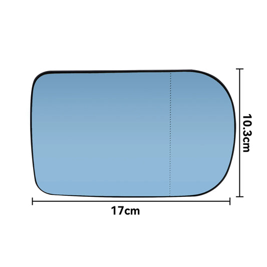 For BMW 7 Series E38 5 E39 1995 - 2003 Left Right Door Side Wing Mirror Glass Heated Blue Rear View Rearview Convex Exterior