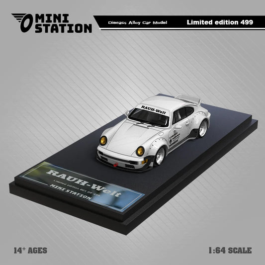 Mini Station 1:64 RWB 964 Ducktail SAMURAI limited499 Diecast Model Car
