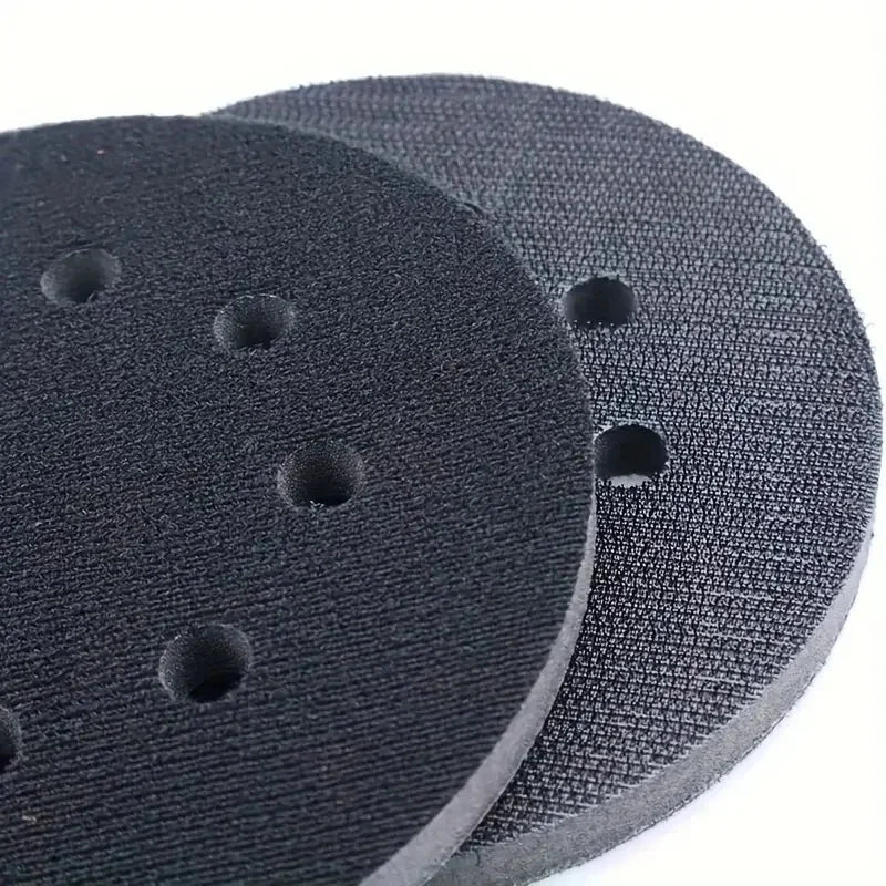 1Pc 5 Inch 125mm Sanding Disc 8 Holes Soft Sponge Interface Hook Loop Backing Pad For Sander Polisher