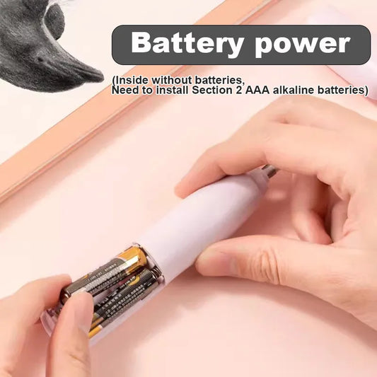 Deli Electric Rubber Pen Automatic Eraser with Erasers Refills Battery Power for Kids Sketch Drawing Erasing Stationery Supplies