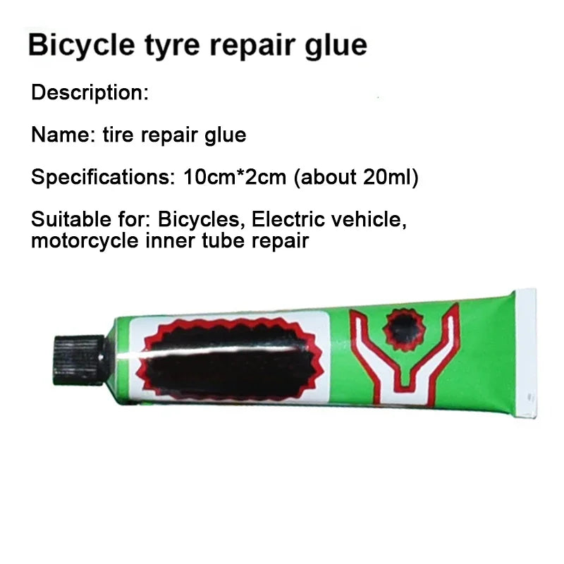 Motorcycle Bicycle Tire Repairing Glue Inner Tube Tire Repair Glues Single Cold Repair Glue Motorcycle Bicycle Car Repair Tool