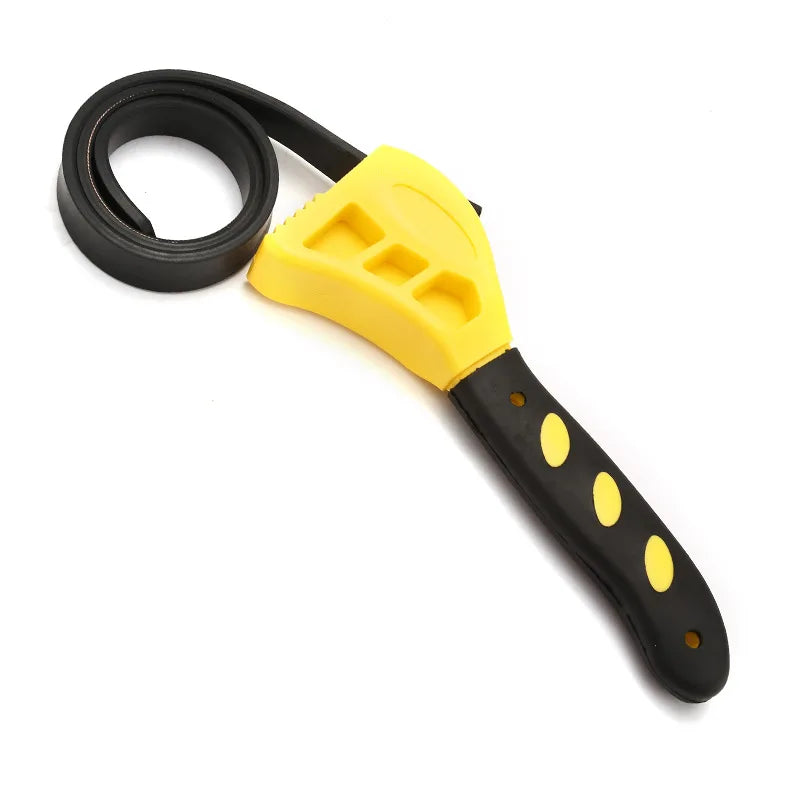 Belt Wrench Oil Filter Puller Strap Spanner Chain Wrench Strap Opener Adjustable Strap Opener Filter Disassembly Tool