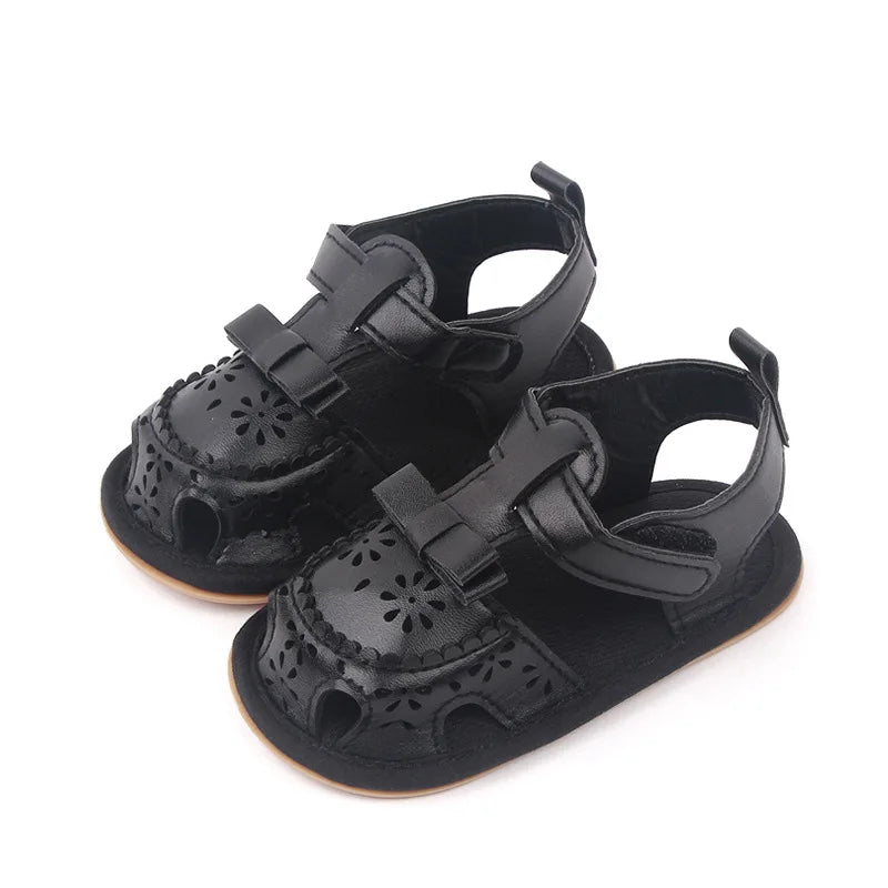 Infant Girl Sandales Toddler Summer Shoes Newborn Bebes Soft Rubber Sole Footwear for 1 Year Cute Bows Sandalen Baby Items Gifts