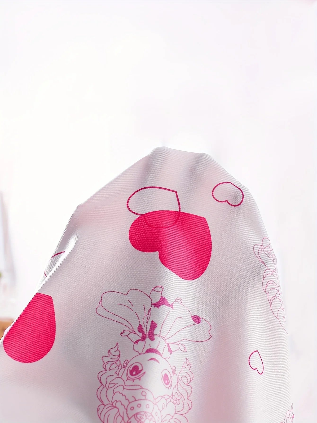 Girl's Cartoon Princess Love Printed Short Sleeved Dress Summer