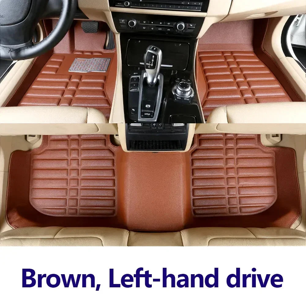 Car Floor Mat For Toyota RAV4 XA30 2006 2007 2008 2009 2010 2011 2012 Leather Pad Foot Carpet Left Hand Driver Cover Accessories