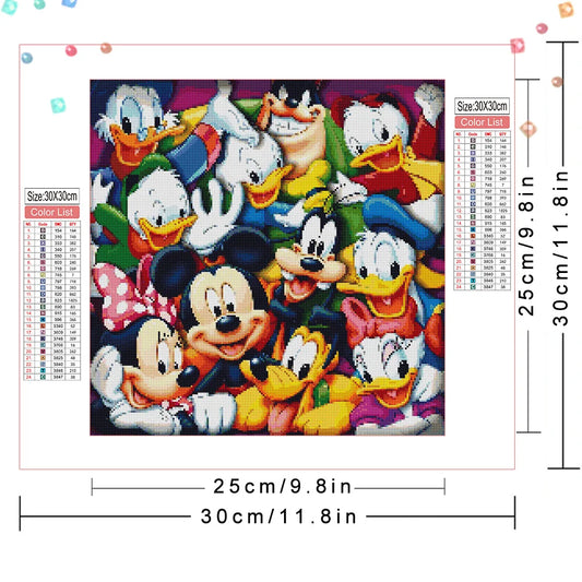 Disney Full 5D Diamond Painting Mickey Minnie Mouse DIY Diamond Embroidery Donald Daisy Duck Wall Decoration Gift Craft Kit