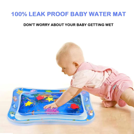 Water Tummy Time Mat for Infants 3-12 Months Old Measures 26 inches x 19.6 inches Water Mat for Babies Water Play Mat