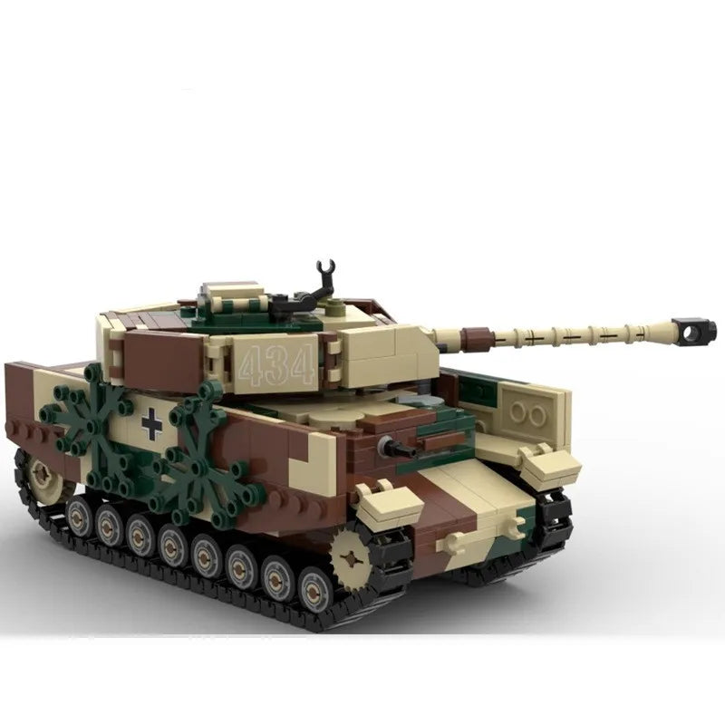 Hot Panzer IV G Type Tanks Military Models WW2 DIY Assembly Bricks Building Blocks Education Toys Creative Birthday Gifts