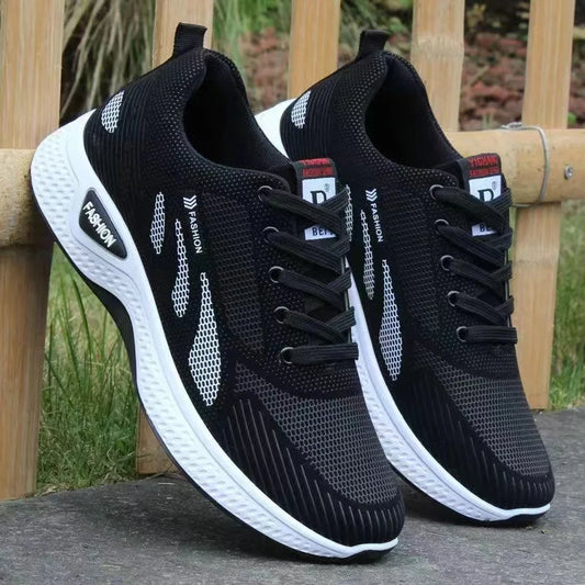 Men's breathable lightweight casual mesh sports shoes summer outdoor soft sole comfort running shoes walking shoes male sneakers