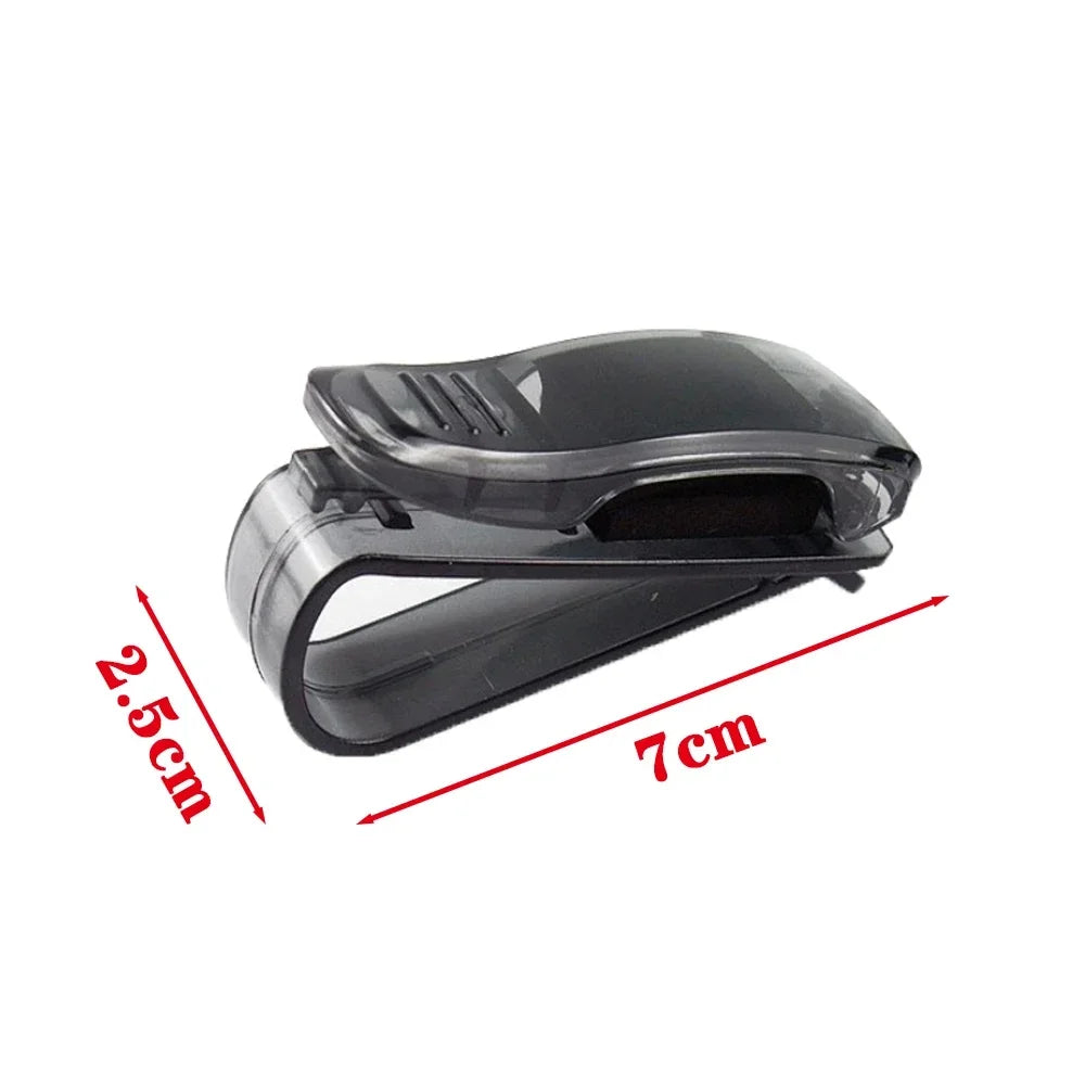 Auto Sun Visor Glasses Fastener Clips Holder for Sunglasses Eyeglasses Ticket Card Universal Multi-Function Car Interior Holder