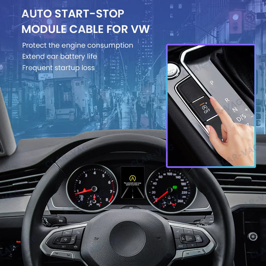 Car Accesorries For Smart 453 451 Automatic Stop Start Engine System Off Device Control Sensor Plug Cancel Cable