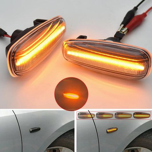 For Kia Pro Ceed Estate Rio III Hatchback Saloon Hyundai i30 Azera Elantra Avante Dynamic Turn Signal Lamp LED Side Marker Light
