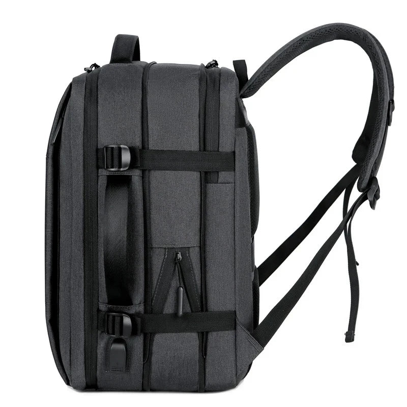 Men Large Capacity Backpack USB Charging Male Laptop Bagpack Waterproof Business Travel Back Pack Luggage Bag Mochila