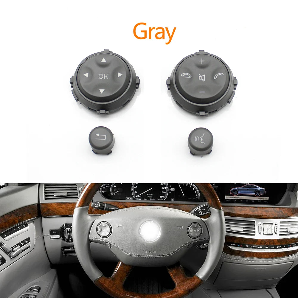 Car Multi-function Steering Wheel Control Switch Push Button Keys For Mercedes Benz W221 W216 S CL Class S300 S350 S400 S600