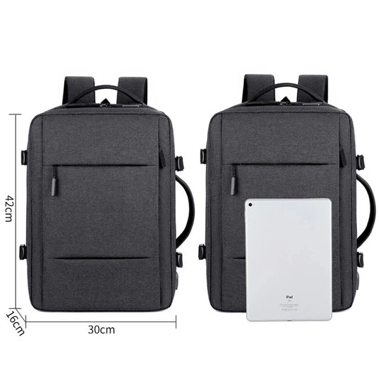 Men Large Capacity Backpack USB Charging Male Laptop Bagpack Waterproof Business Travel Back Pack Luggage Bag Mochila