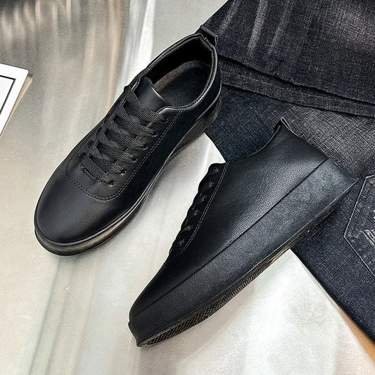 Men's Shoes Spring/Autumn Casual Sports Shoe Lace Up Man Shoe White Sneakers Shoes for Men