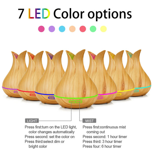 Tuya Smart WiFi Humidifier with Colorgul LED Light Aroma Diffuser Timer Wireless Control Work with Alexa Google Home Compatible