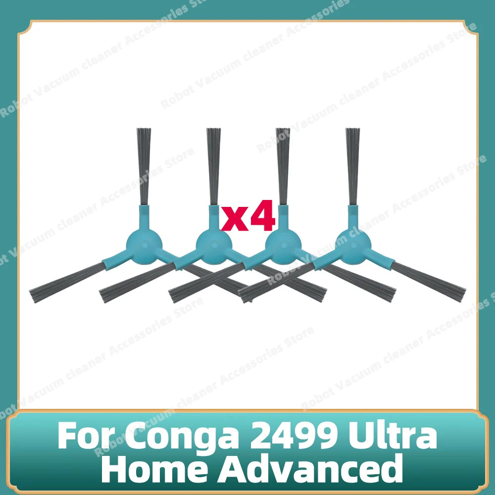 Fit For Conga 2499 Ultra Home Advanced Titanium / Atvel SmartGyro R80 Base Main Side Brush Filter Mop Cloth Dust Bag Parts