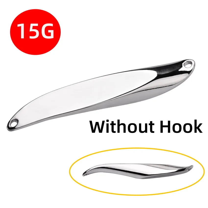 1PC Spinner Spoon Metal Lures 5g 10g 15g 20g 25g 30g 40g 60g 90g Treble Hook Artificial Bait for Bass Trout Pesca Fishing Tackle