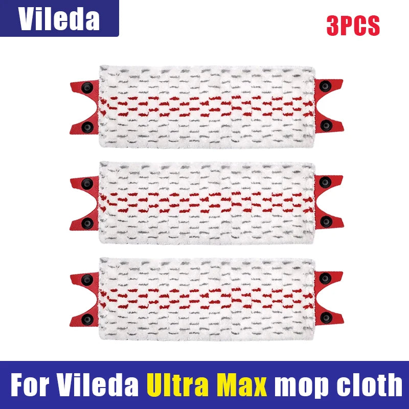 High Quality Microfiber Floor Mop Pads Reusable Flat Spin Mop Cloth Replacement for Vileda UltraMax Quick Drying Machine Washabl