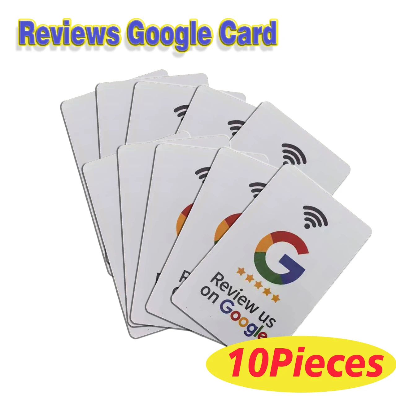 5/10Pcs Review Us On Google Tap Card NFC Ready To Be Activated Instantly Boost Business Reviews Google Review Tap NFC Card Tag