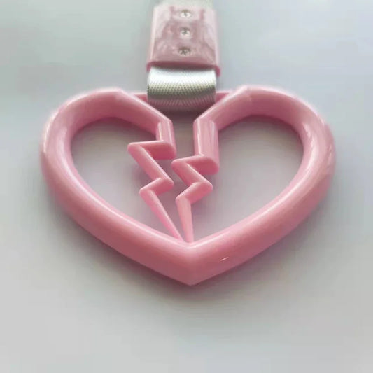 JDM Tsurikawa Heart Ring Car Tow Belt Train Bus Handle Hand Strap Drift Charm Strap Drift Auto Accessories Car Styling Bradn New