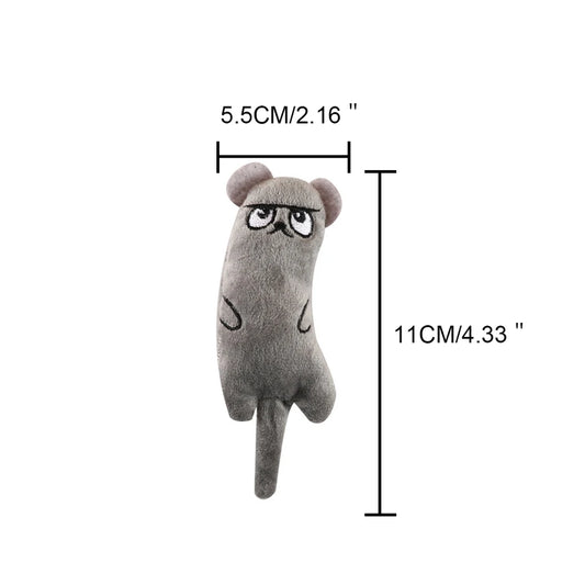 Newest Hot Cat Toys Funny Interactive Plush Cat Toy Mini Teeth Grinding Catnip Toys Kitten Chewing Squeaky Toy Pets Accessories
