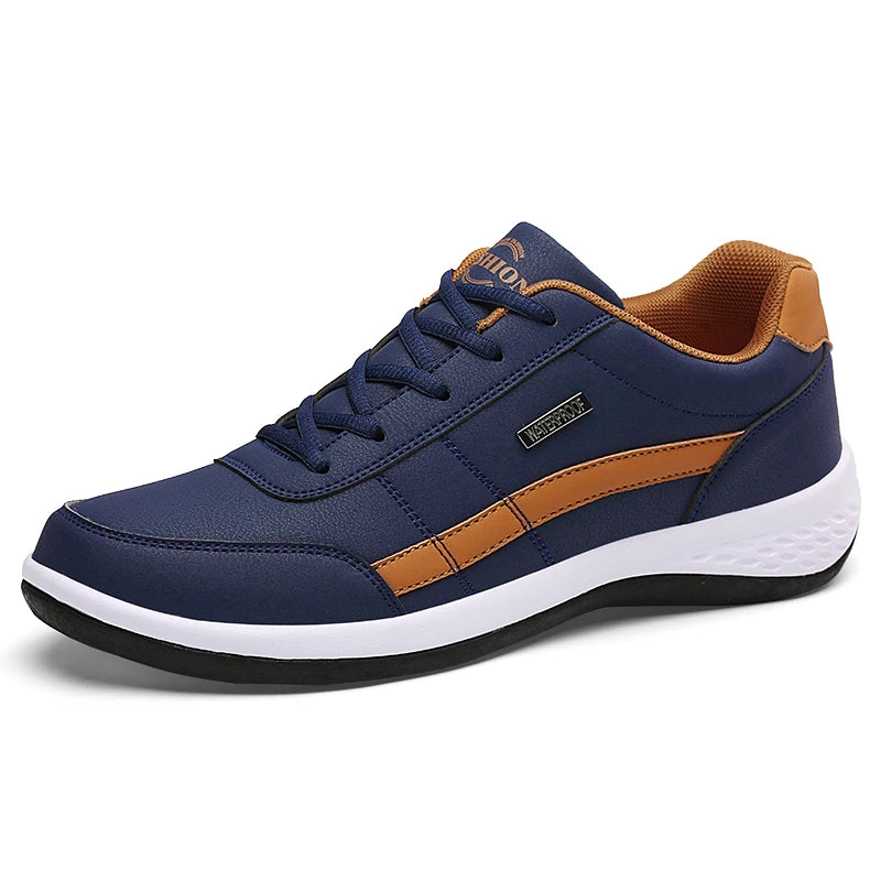 Men Shoes Walking Sneakers For Men Classical Leisure Casual Shoes Microfiber Non-Slip Rubber Sole Footwear Tennis For Men