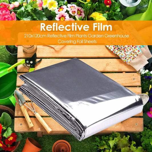 20-1PCS Silver Mylar Reflective Films for Grow Foil Tent Room 210x120cm Garden Greenhouse Farming Increase Plant Growth Film