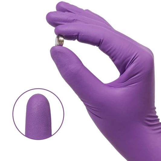 20/50/100PCS Disposable Nitrile Gloves Purple Waterproof Non-Slip Glove for Work Kitchen Household Cleaning Beauty Salon Haircut