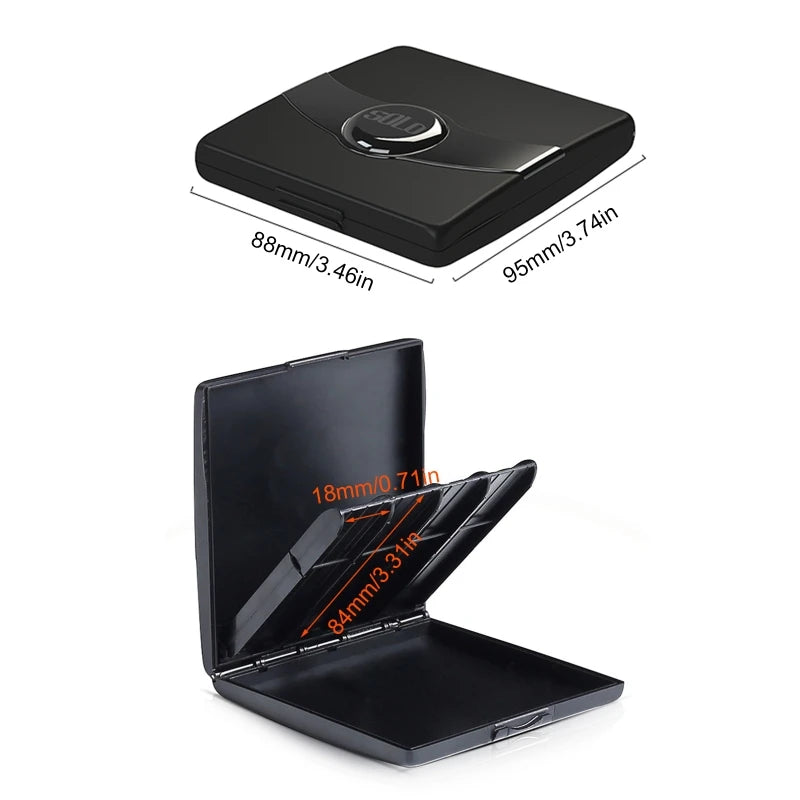 Sax Reeds Case Box Saxophone Clarinet Oboe ABS Reed Case Storage Box Waterproof Wear Resistant General for 8 Grids Sax