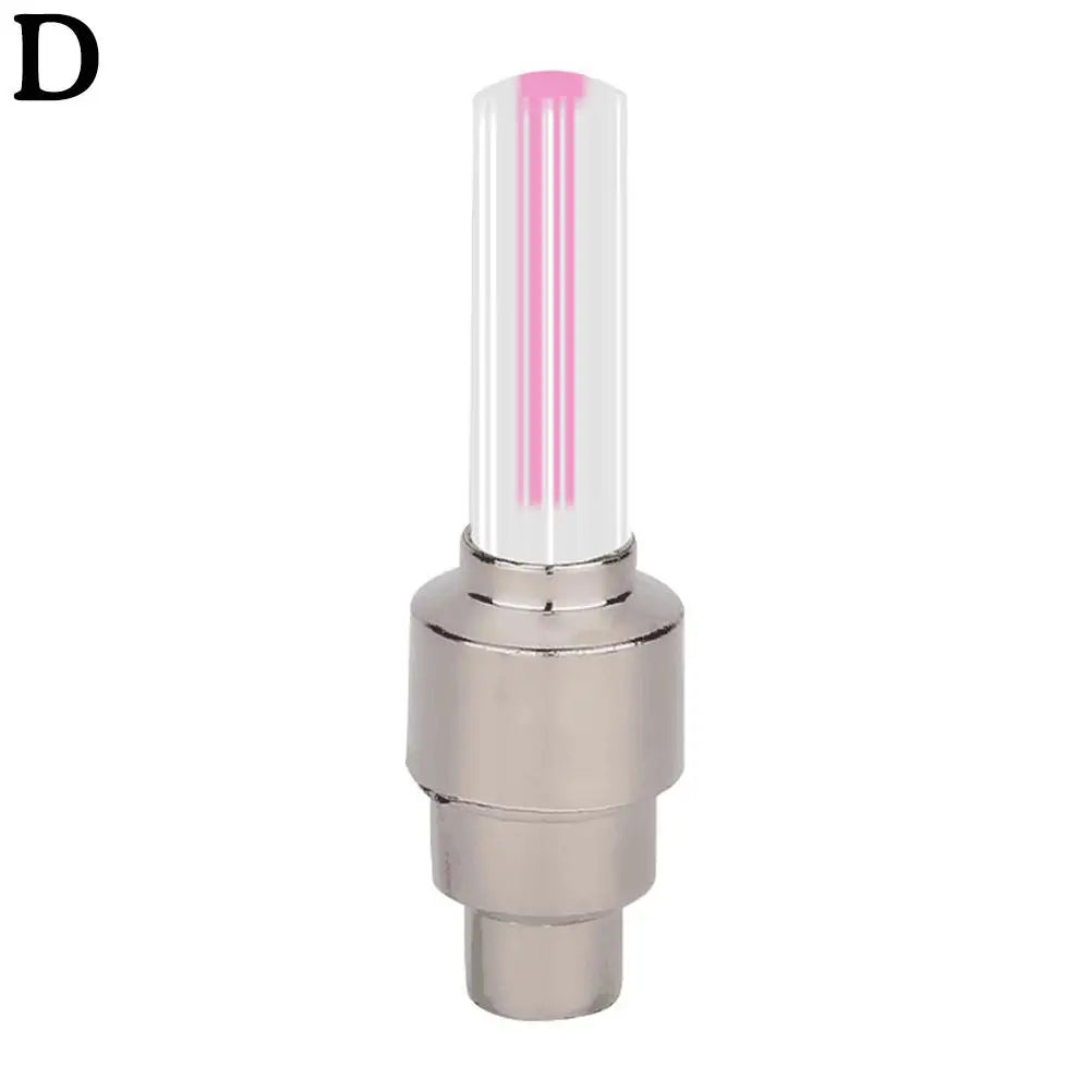 2Pcs Neon Bike Spoke Lights Bicycle LED Light Tire Valve Cap Flashlight Wheel Spoke Lightweight Car Motorcycle Accessories