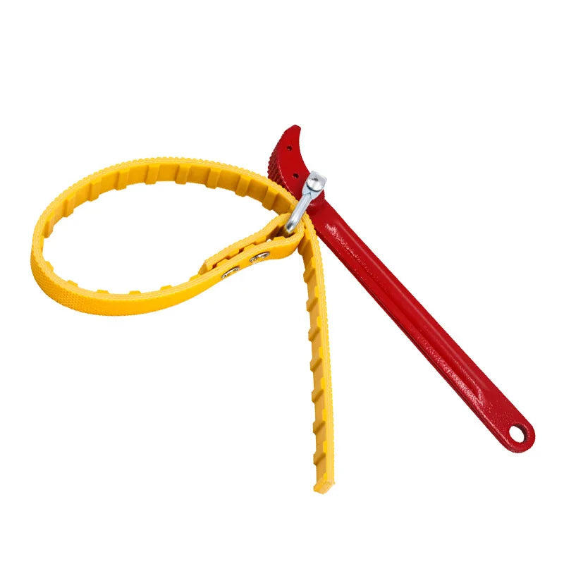 Belt Wrench Oil Filter Puller Strap Spanner Chain Wrench Strap Opener Adjustable Strap Opener Filter Disassembly Tool