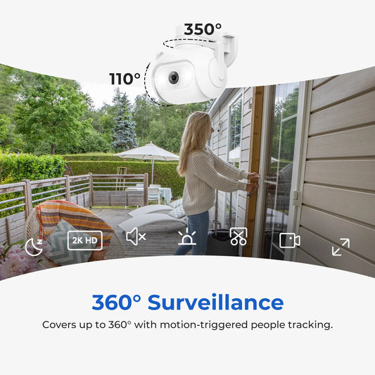 IMILAB EC5 KR 2K Outdoor Security Camera Color Night Vision, Human Tracking, AI Detection, Privacy Security, Lifetime Warranty