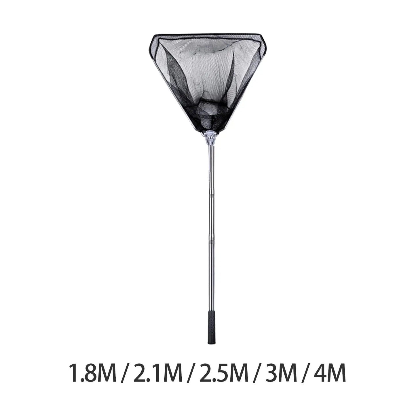 Portable Folding Fishing Landing Net Accessories Practical Stainless Steel Rod