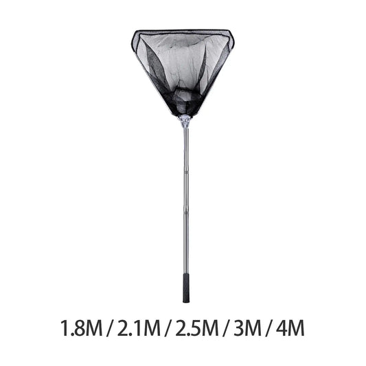 Portable Folding Fishing Landing Net Accessories Practical Stainless Steel Rod